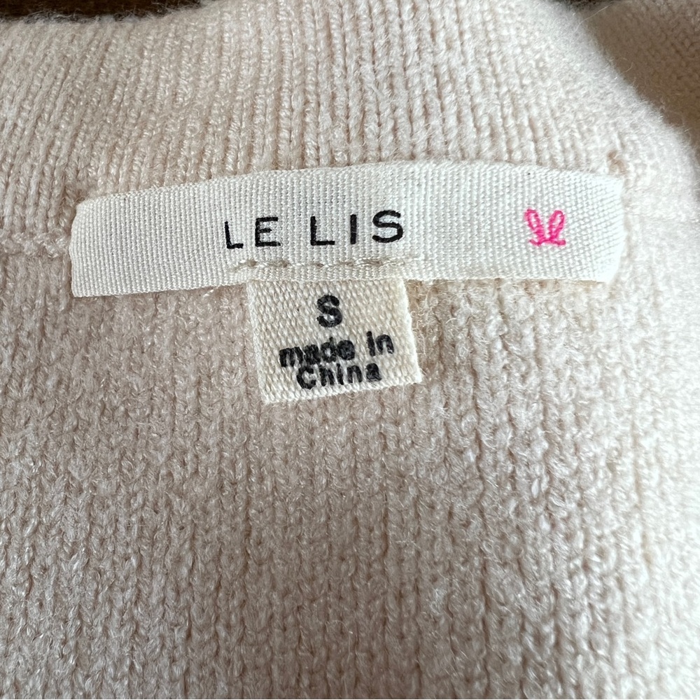 Le Lis Cream Cardigan with Black Polka Dots - Picture 2 of 5